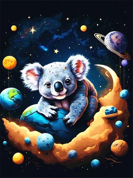 5D Diy Diamond Painting Dog Planet Full Square/Round Embroidery Mosaic Animals Starry Sky Home Decor