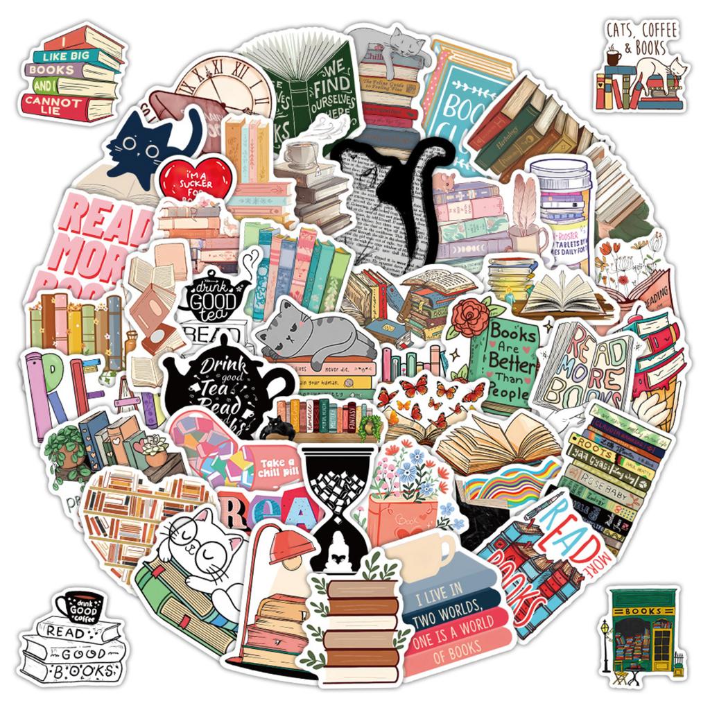 2 Reading Stickers Decorative Stickers For Laptops And Phones