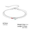 Fashion Nation Israel and Palestine Map Bracelet Drip Oil Craft Double Layer Snake Chain Geographic Bracelet Jewelry Gift