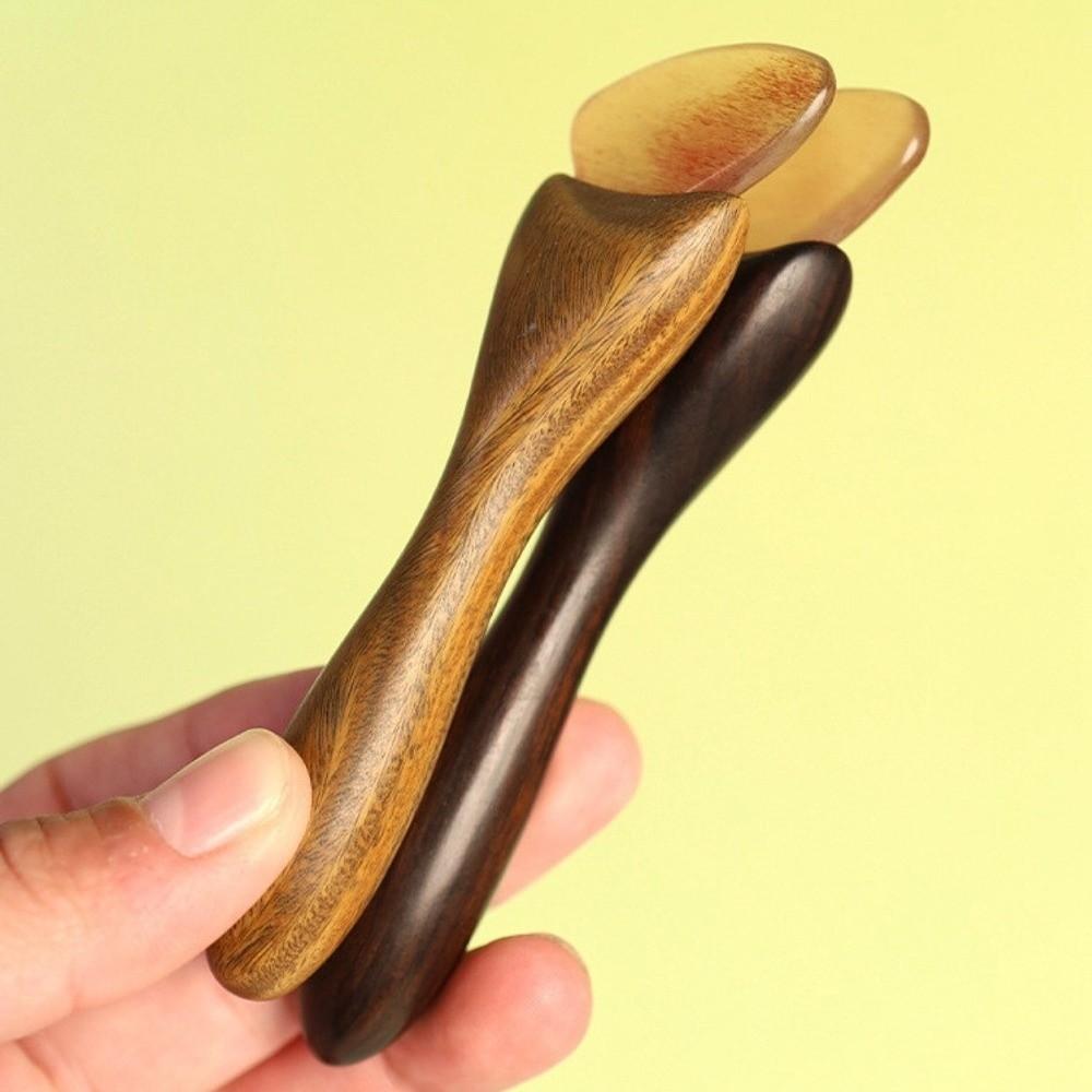 Face Lifting and Tightening Sandalwood Massager Guasha Face Massager Tool  Head Relaxation