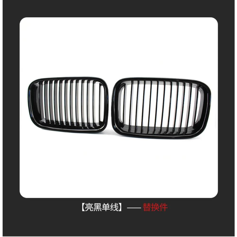 1 Pair Front Hood Bumper Kidney Grilles Grill Chrome for BMW 3-Series E36 Sedan Coupe Touring 1990-1996 51138122237 51138122238