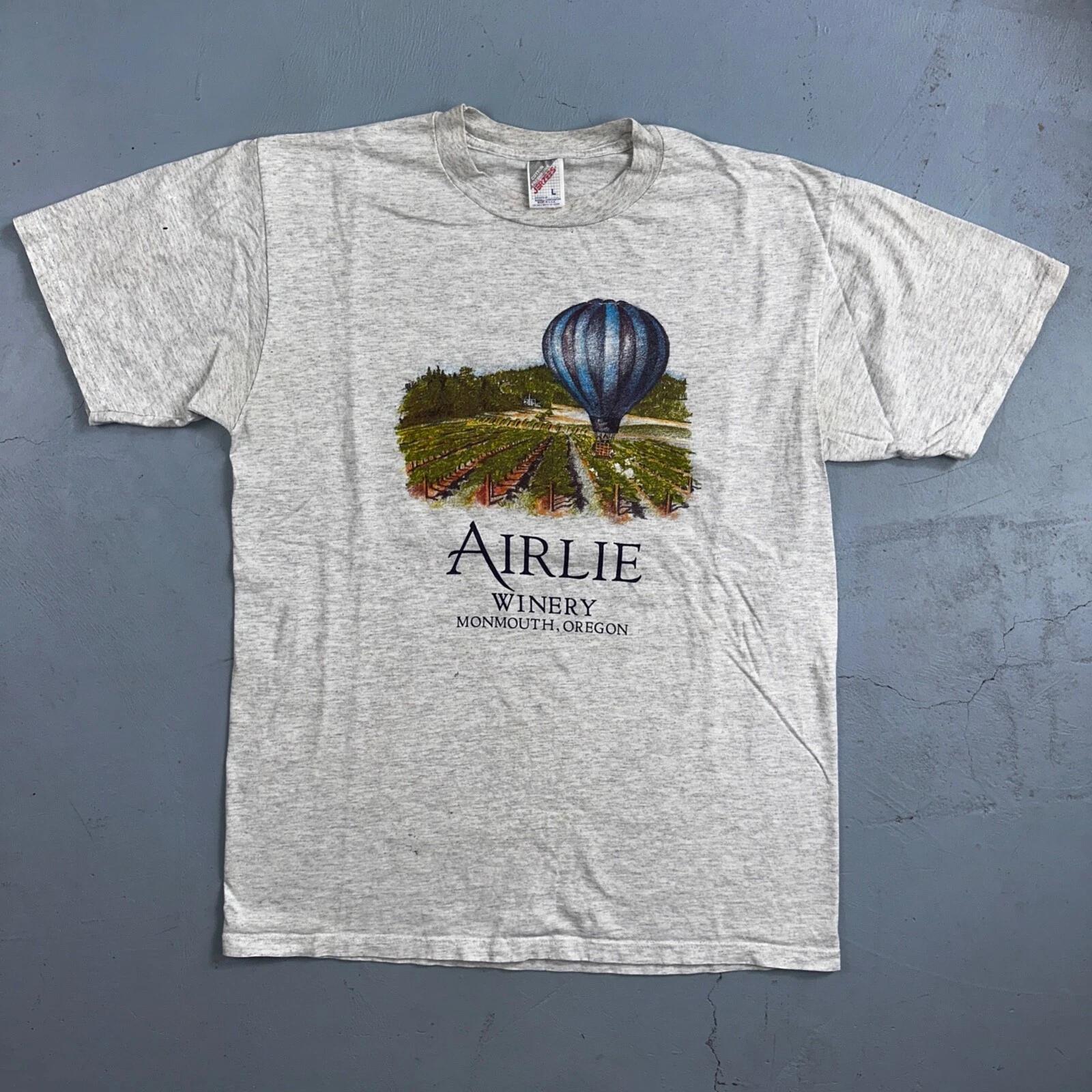 

Airlie Hot Air Balloon VTG T Shirt Winery Grapes Monmouth Oregon Vineyard Wine M