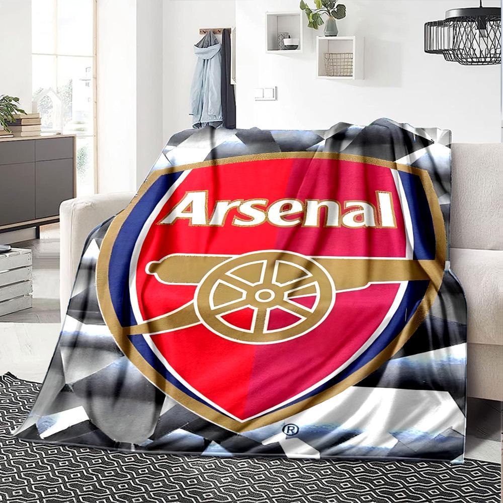 1pc A-Arsenal Blanket, Gift, for Men and Women, Soft Blanket, Good for Sofa Bed Couch Travel, Lightweight Flannel Blanket