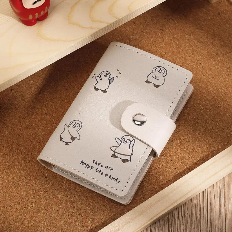 ID Cards Holders Anti Thief Cartoon Cat Bank Credit Bus Cards Cover Business Card Holder Coin Pouch Wallets Bag Organizer Purse