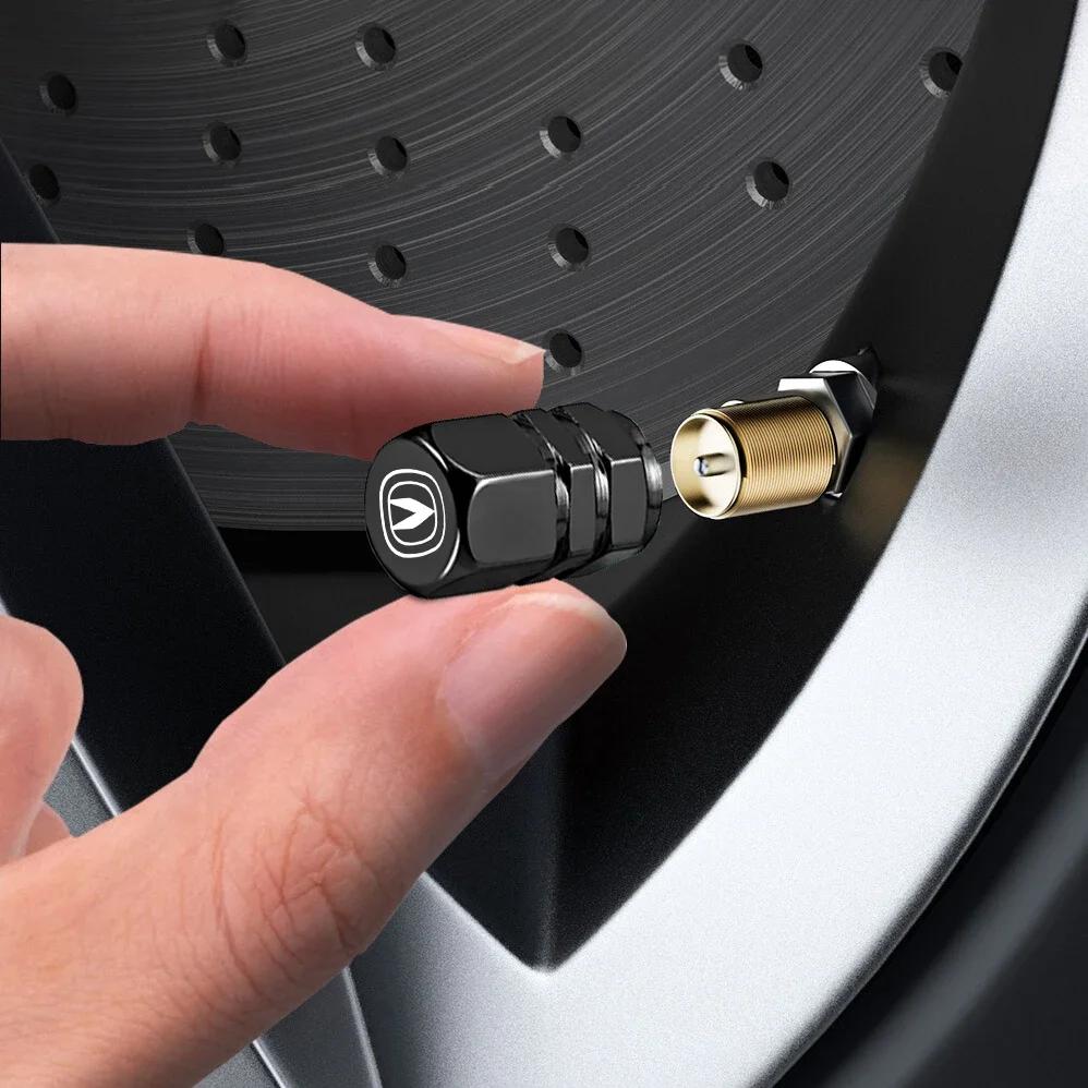 4Pcs Aluminum Alloy Car Tire Valve Covers Auto Accessories For Changan CS75 CS35 Plus CS15 CS95 RAETON CX70 CS55 EADO Alsvin