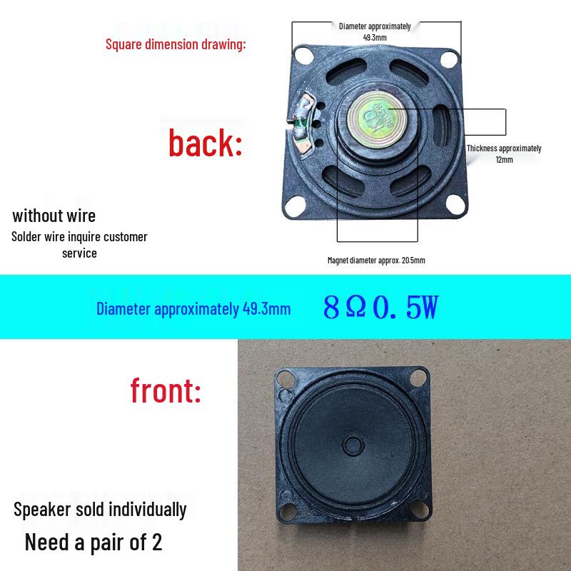 DIY Mini Loudspeaker: 2-4 Inch, 2-4 Ohm, 5W - High Volume Audiophile Modification