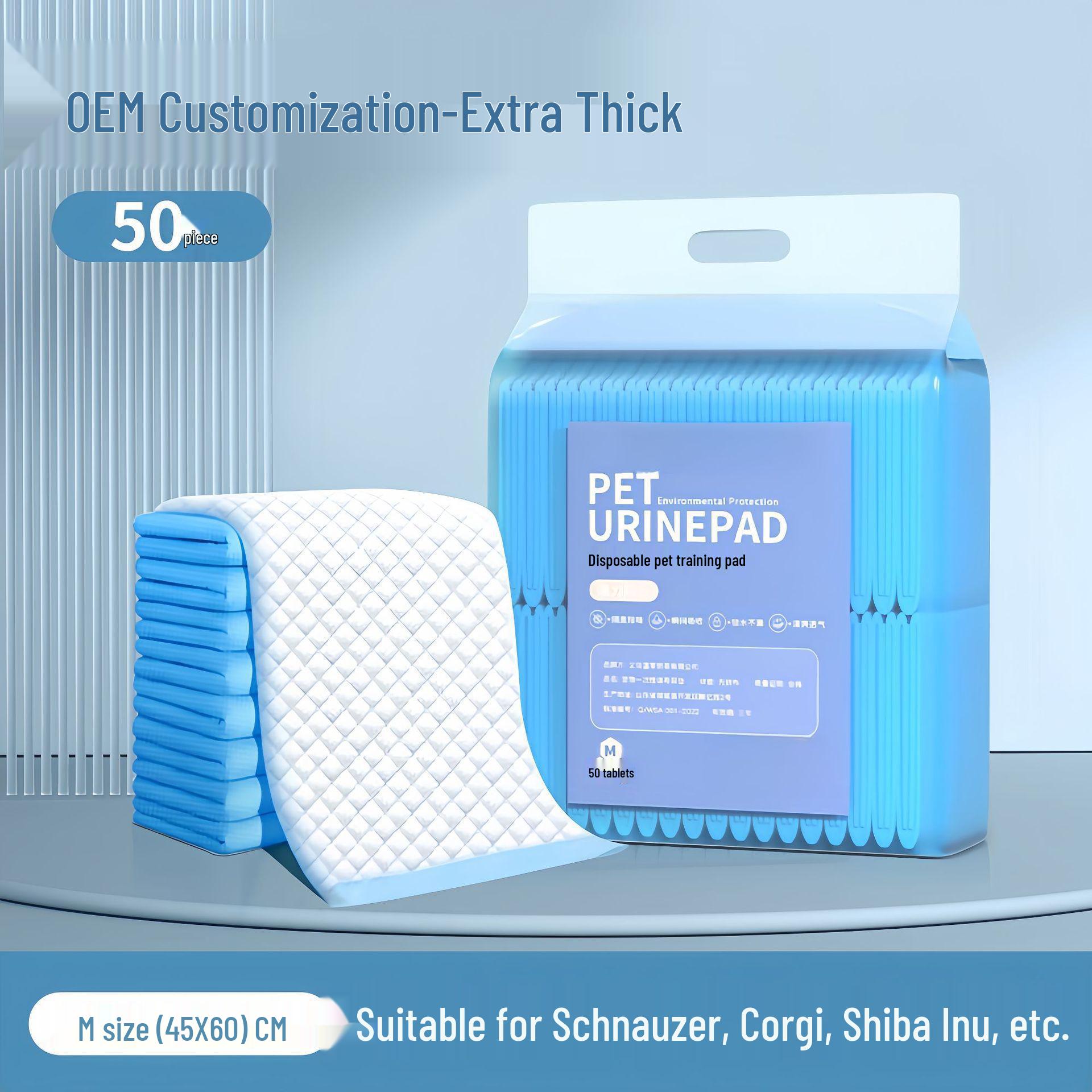 Pet Disposable Urine Absorbent Pads for Dogs & Cats