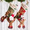 Christmas Stockings Socks Santa Snowman Hanging Xmas Tree Ornaments Christmas Decor For Home New Year Navidad Candy Gift Bags