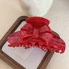 Sweet Bowknot Hair Claw Clips Large Hair Gripper Nonslip Elegant Hair Accessory for Women Lady Girls Thin Thick Hair