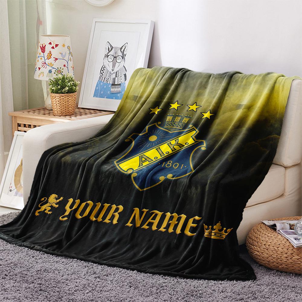Custom Name AIK2 Flannel Blanket, High quality Comfortable for All Seasons, Home Decor, Warmth and Comfort