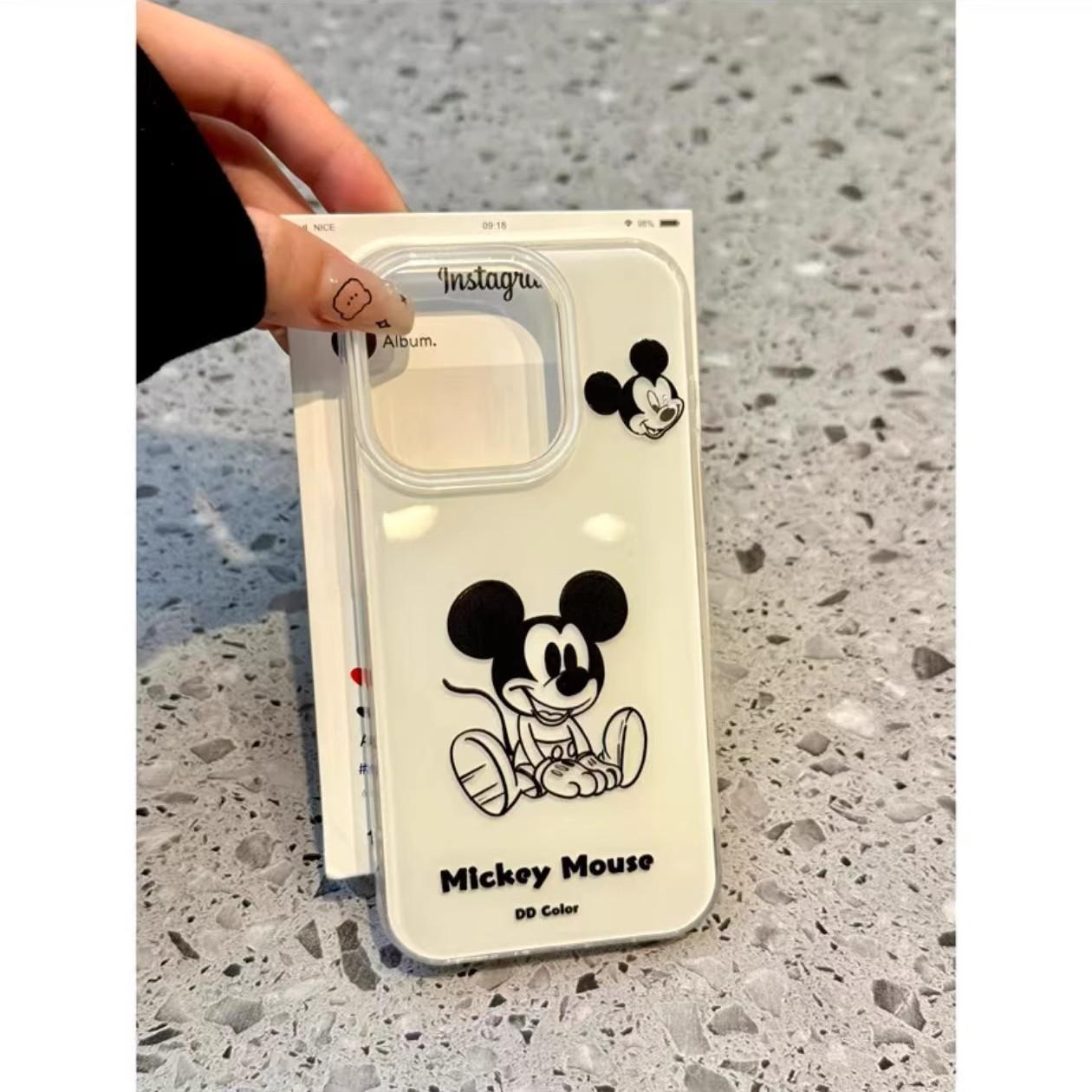 

Подходит для iPhone16Pro Чехол для мобильного телефона 15/14/1312 Apple 11XsMax Hard Plus Trendy Xr/x Mickey iPhone 14 Pro Max