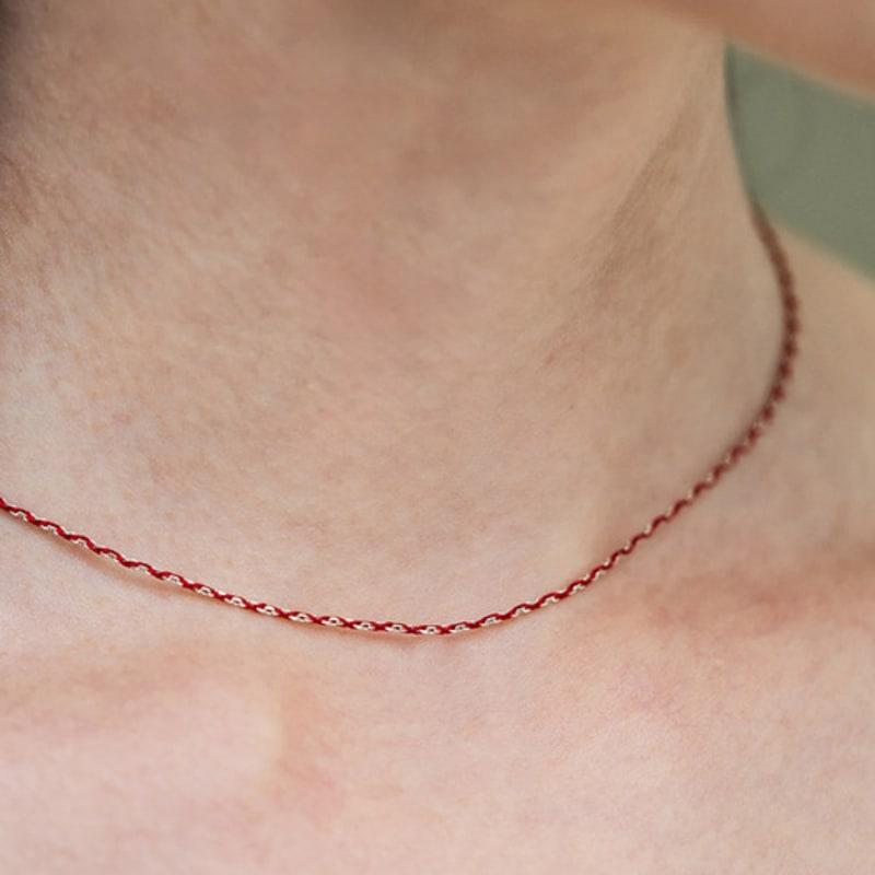 

liersi Edna Slim Knots Chain Necklace black