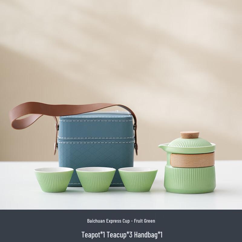 Portable Ceramic Travel Tea Set
