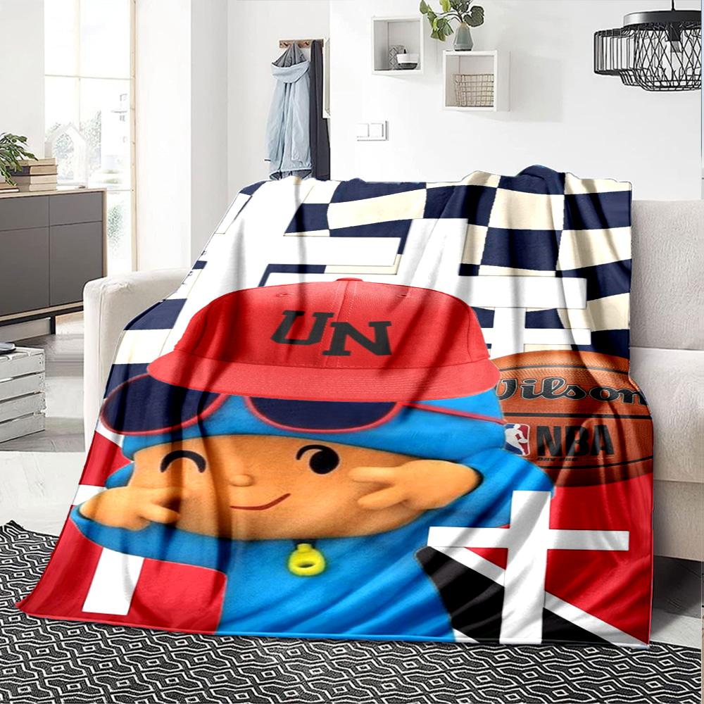 Pocoyo Blanket Durable Comfort Perfect for Seaside Livingroom Chair Four Seasons Universal Modern Style Perfect Gift for Relatives and Friends