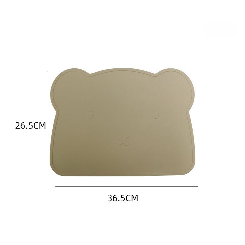 Silicone meal mat children's thick insulation and anti slip mat hotel home silicone cup mat Western style mat