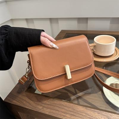 Women'S Bag Fashion Small Square Bag Niche Versatile Shoulder Bag Simple Solid Color Messenger Bag