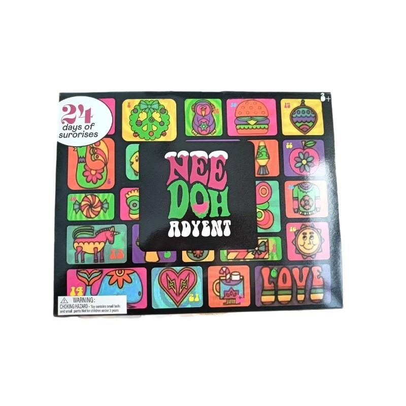 Needoh Squishmas Adventskalender Weiches Gummi Stressball für Kinder und Erwachsene