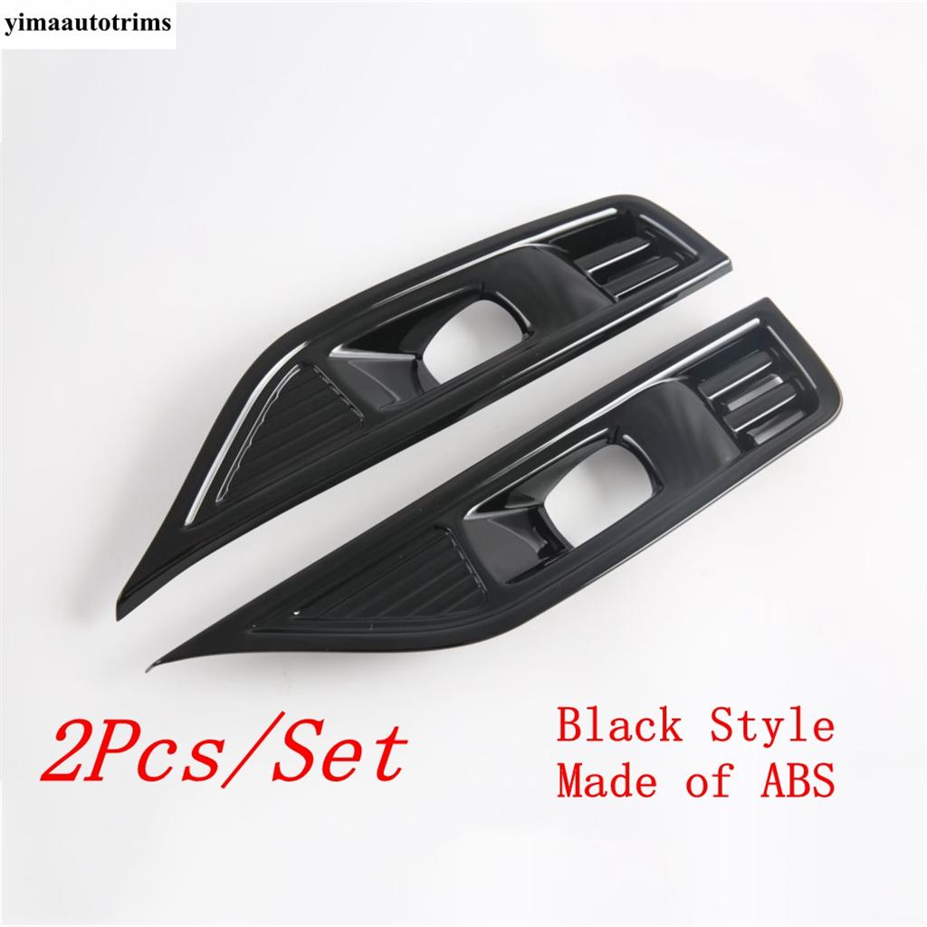 Rearview Mirror / Front Fog Light Lamp / Fuel Oil Tank Cap Cover Trim For BYD SHARK 2024 2025 Black / Carbon Fiber Accessories