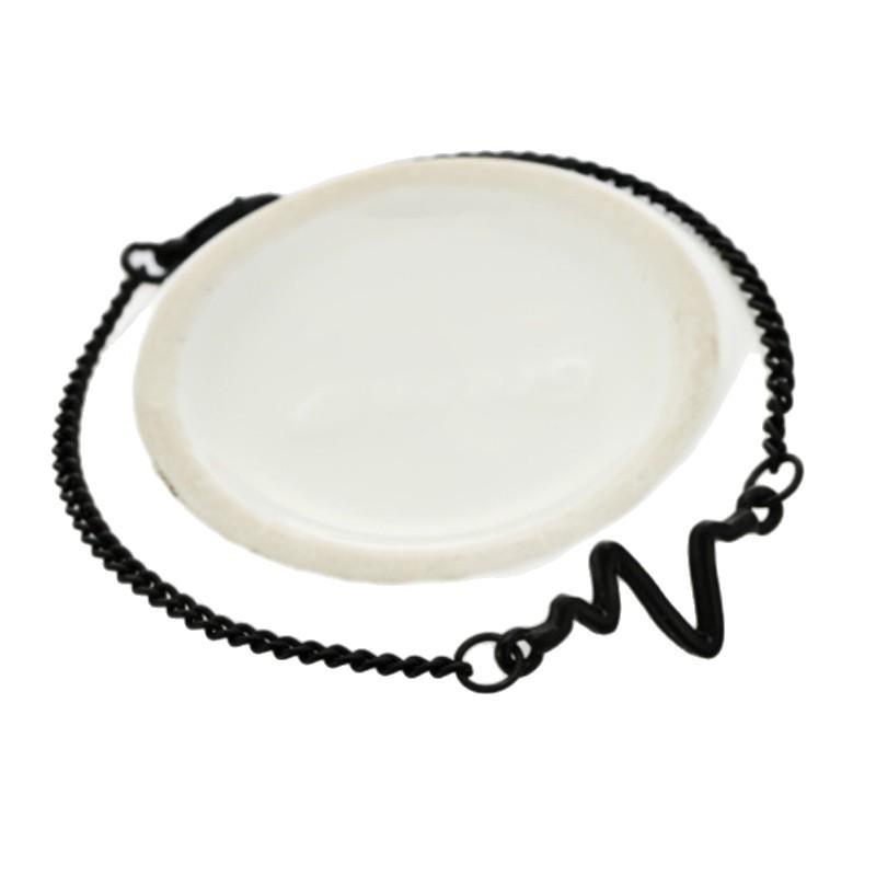 Customizable Electrocardiogram Lightning Heartbeat Bracelet for Couples