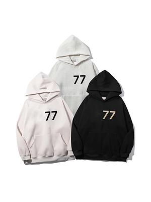 ES 197 Print Unisex Fleece Hoodie - Europese & Amerikaanse Streetwear Trend