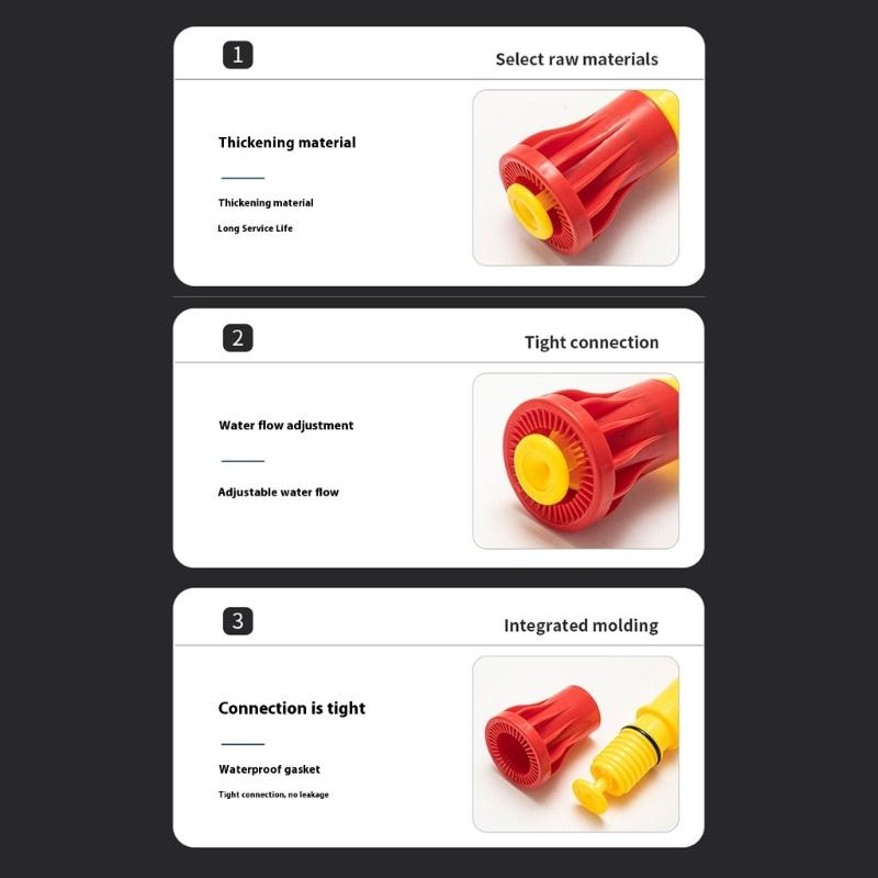 360 Degree Rotating Garden Sprayed Sprinkler Nozzle Sun Resistant Plastic Ergonomic Grip Watering Tool Irrigation Device