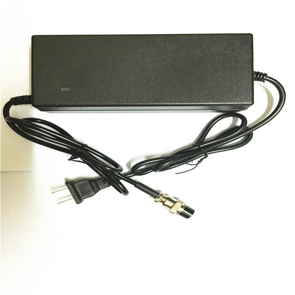 DC67.2V 2A Smart Lithium Battery Charger GX12 Aviation Connector For Self Balancing Skateboard Unicycle 16S 60V 10AH 12AH 20AH