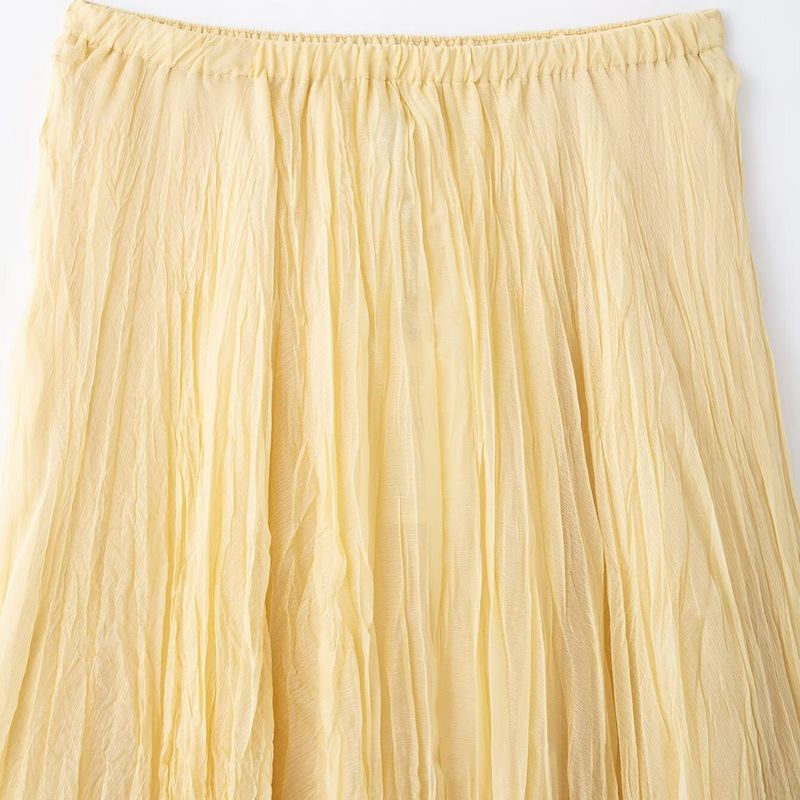 Kaslead New Arrival Women's Clothing Fashion Style Fashion All-Match Wrinkle Effect Midi Dress 4786099 306