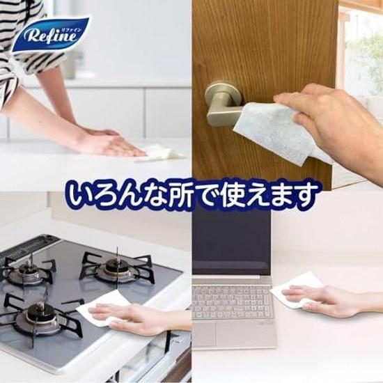 Case Life-do.Plus Extra Thick Alcohol Disinfecting Sheets Large Size 25 30 Packs Disinfection 99.99 24-Hour Antibacterial Made Japan Refine