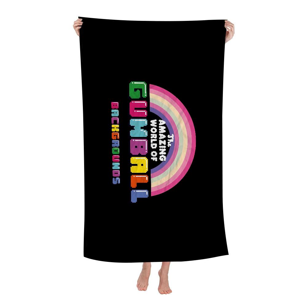 The-Amazing World G-Gumball Towel Microfiber Beach Towel Absorbent Quick Dry Soft Yoga Swimming Resort Mountain Climbing Towel