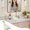 Ceramic Duck Soap Dish, Cute Animal Soap Holder, Non-Slip Shower Sponge Storage, Decorative Soap Saver, Duck-Shaped Soap Dish, Multifunctional