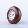 Small Clock Wood Alarm Clock with Arabic Numerals, Quiet and Elegant