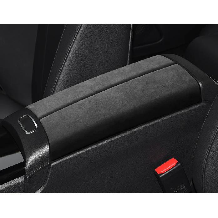 Suede Car Center Console Armrest Case Lid Cap Cover Panel For Mercedes Benz A GLA GLB Class W177 V177 X247 H247 -2024