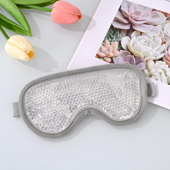Ice Eye Mask And Face Mask Hot Cold Compress for Puffy Eyes Dry Eyes Migraines Toothaches Redness Relief Double-Sided Gel Beads Reusable Therapy Skin