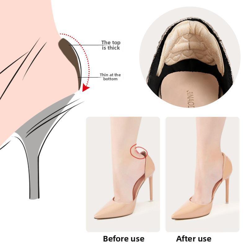 Dispensing Non-slip Heel Sticker High Heels Anti-wear and Anti-drop Heel Sticker Sports Invisible Code Adjustment Half-size Pad