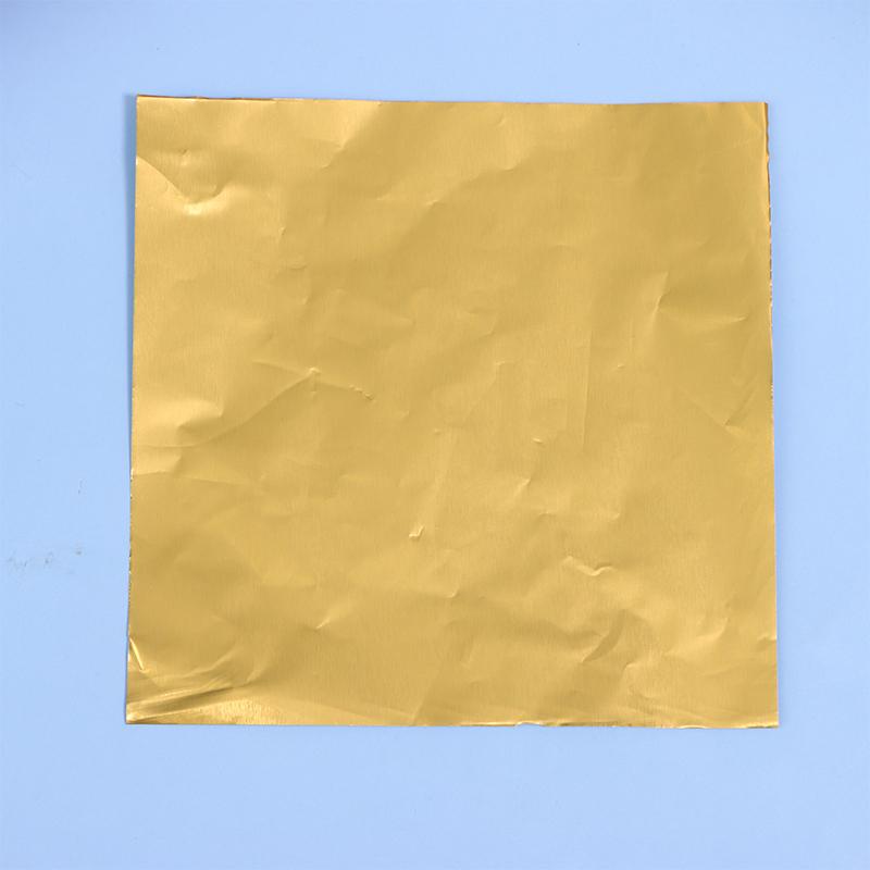 100 Bucăți 8x8Cm Multicolor Folie de Aluminiu Bomboane Ciocolată Biscuiți Cutie Hârtie de Împachetat DIY Metalic Lucios Cadou Hârtie Folie de Staniol Ambalaj