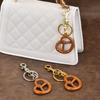 Style Fruit Keychain Keyring With Resin Dimpled Alloy For Car And Bag Decor