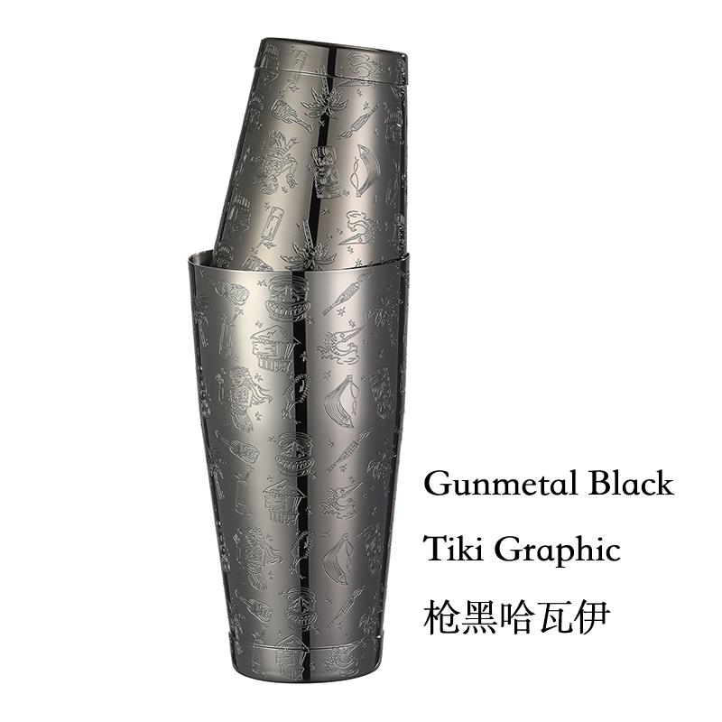 Cocktail Shaker Boston Shaker: 2-piece Set: 18.6oz weighted & 25oz Weighted Professional Bartender Bar Tool