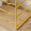 Scaffale in Ferro per Dispensa Cucina, Scanalature Curve, Ripiano per Mobile da Bancale, Supporto Metallico Compatto per Bottiglie, per Armadietto e Scaffale Stabile