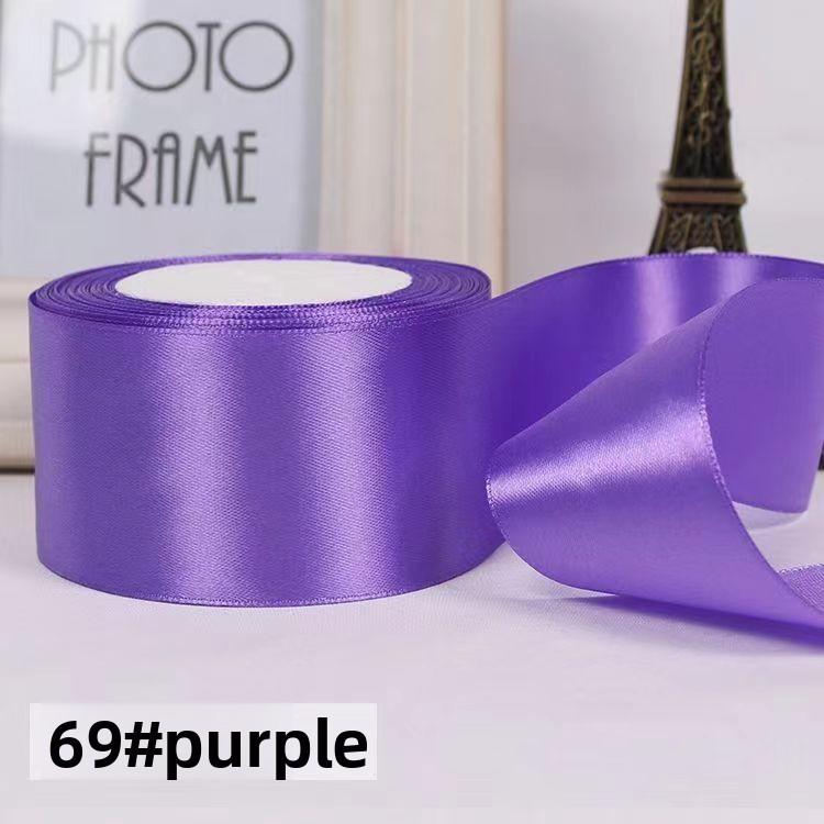 Satin Ribbon For Gift Wrapping And Floral Decoration 5cm Wide Silk Tape For Crafts And Events