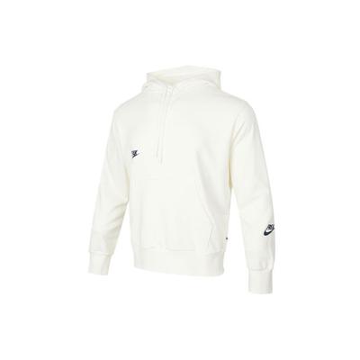Nike Giannis Logo Trykk Hettegenser med Snøring og Lange Ermer Herre Hettegenser Hvit DQ5650-133