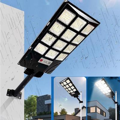 Solarna lampa uliczna do domu na zewnątrz wodoodporna czujnik ruchu ludzkiego inteligentny pilot zdalnego sterowania latarnia uliczna