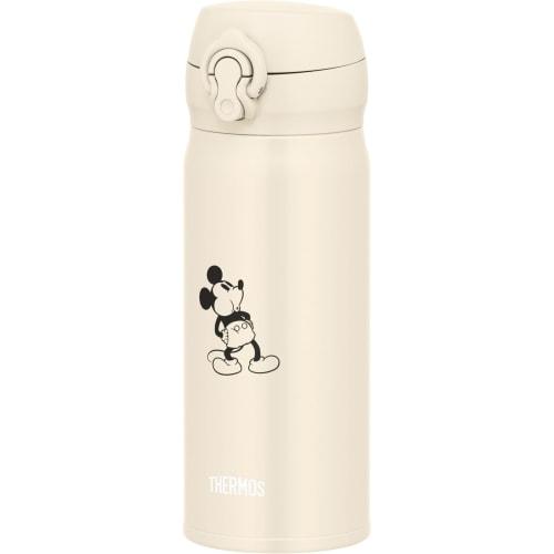 

Thermos Vacuum Insulated Portable Mug, 400ml, Mickey Mouse Design, Light Beige, Removable Spout for Easy Cleaning, Lightweight, One-Touch Opening, Sta