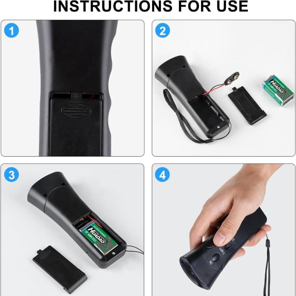 Pet Dog Repeller Anti Barking Stop Bark Training Device Trainer LED Ultrasonic Anti Barking Ultrasonic Without Battery