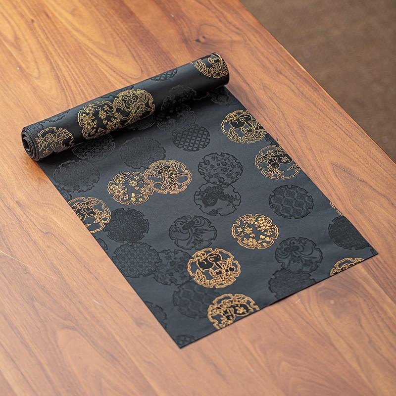 Chinese Retro Zen Waterproof Table Flag Mat TeaTable Cloth Long Tablecloth Tea Table Tea Accessories Gifts Table Runner