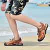 Men Leather Sandals Genuine Cow Leather Male Summer Shoes Lightweight Outdoor Beach Sandals Fashion Gladiator Men SandalsRoman