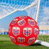 Norwegian Football Crest Size 5 Soccer Ball, Suitable for Training and Matches, High-Elasticity, Wear-Resistant Material Gift for Fan