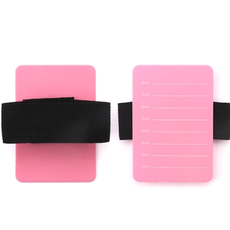 Wimpernhalter, Wimpernverlängerungs-Handpalettenwerkzeuge mit verstellbarer Handschlaufe, Streifenpalette, passend für die meisten Wimpernverlängerungshalter