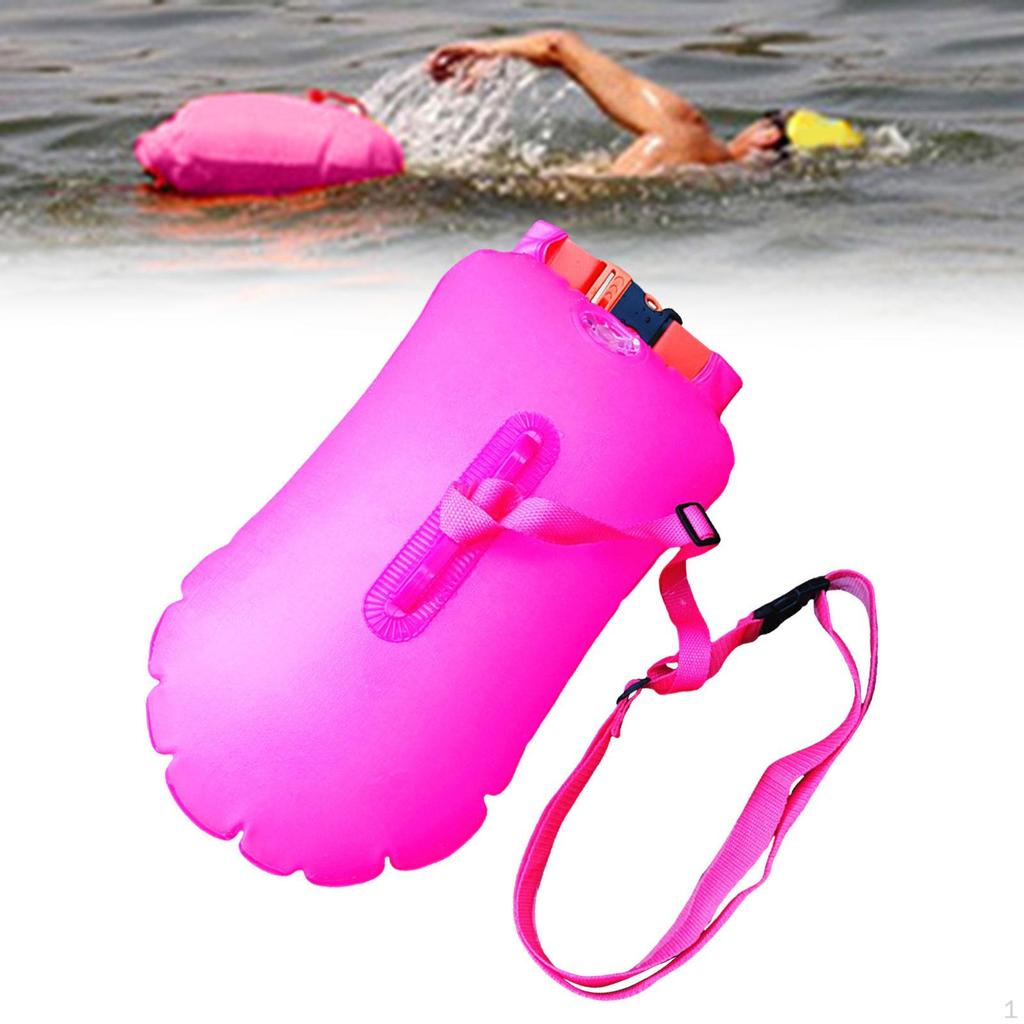 Swim Buoy Float Inflatable PVC Highly Visible for Snorkelers Surfers Boaters