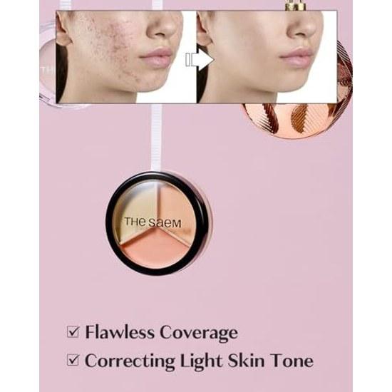 SAEM Cover Perfection Triple Pot Concealer (#03 Collect Up Beige)
