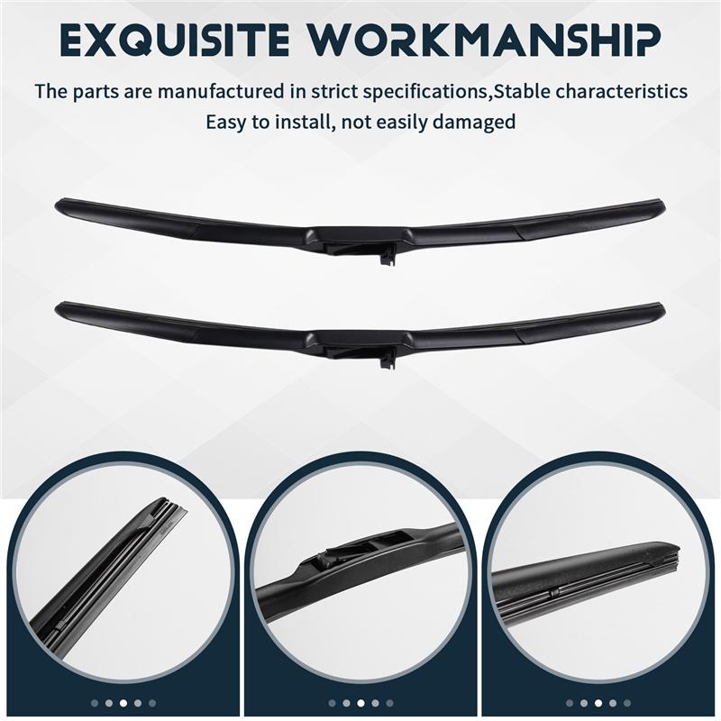 A34R Front Wiper Blade 22"+ 22" For SLK Class R170 1996-2004 Hook Windshield Windscreen Car Wiper Blades Window